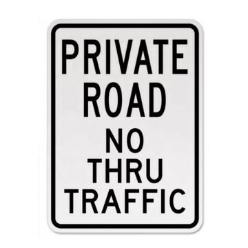 Alumetal Aluminum Road Traffic Signs Private 12 x 8 Sign Street Weather Approved 0.04 Thickness